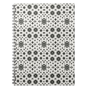 Cuaderno Patrón continuo de geometría folk minimalista