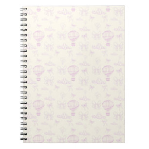 Cuaderno Patrón continuo de globo aerostático y lazos de to