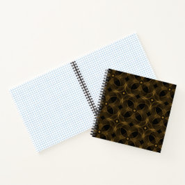 Cuaderno Patrón continuo de guilloché en oro de lujo