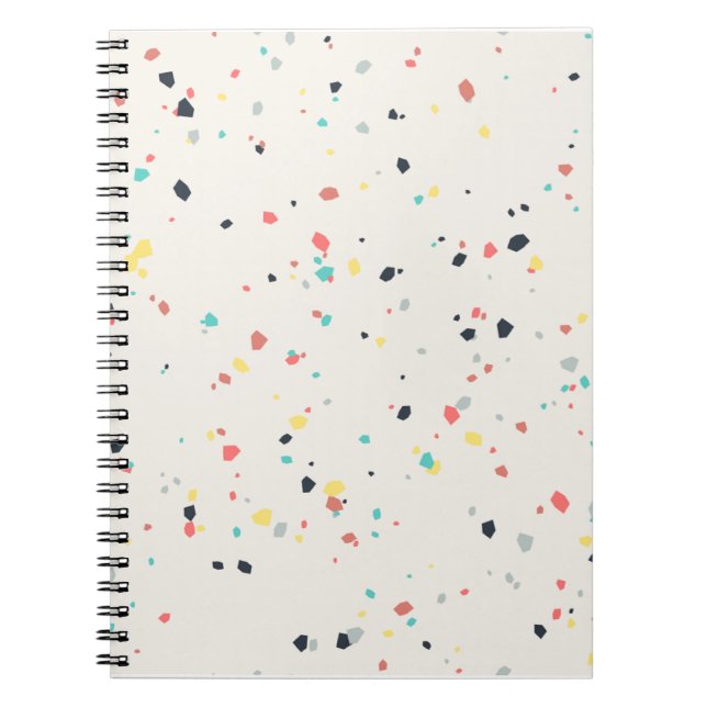 Cuaderno Patrón continuo de motas de terraczo (Frente)