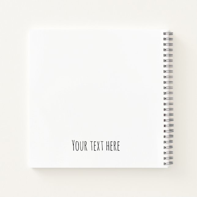 Cuaderno Patrón continuo de osito de peluche adorable de Sa (Reverso)