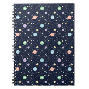 Cuaderno Patrón continuo de planetas del sistema solar