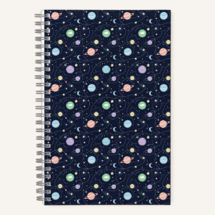 Cuaderno Patrón continuo de planetas del sistema solar