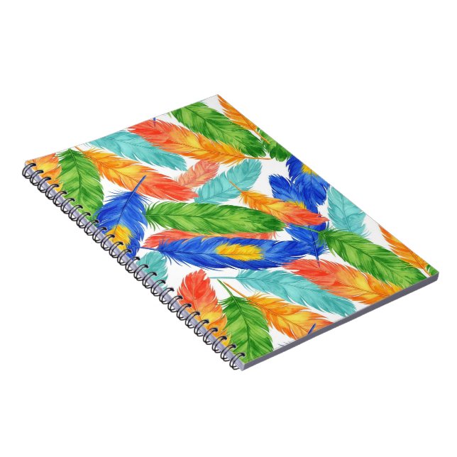 Cuaderno patrón continuo de plumas de acuarela (Lado Derecho)