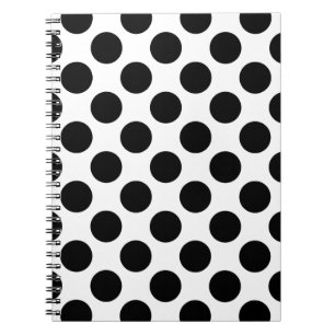 Cuaderno Patrón continuo de puntos negros + tu espalda