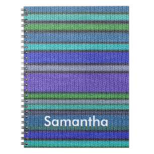 Cuaderno Patrón continuo de rayas de punto de colores 2
