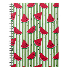 Cuaderno Patrón continuo de rayas de sandía