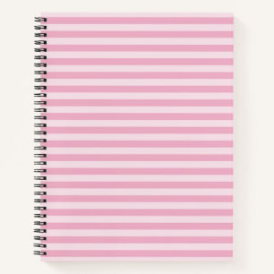 Cuaderno Patrón continuo de rayas rosas