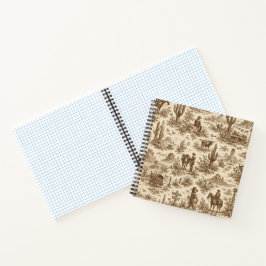 Cuaderno Patrón continuo de toile del desierto occidental v