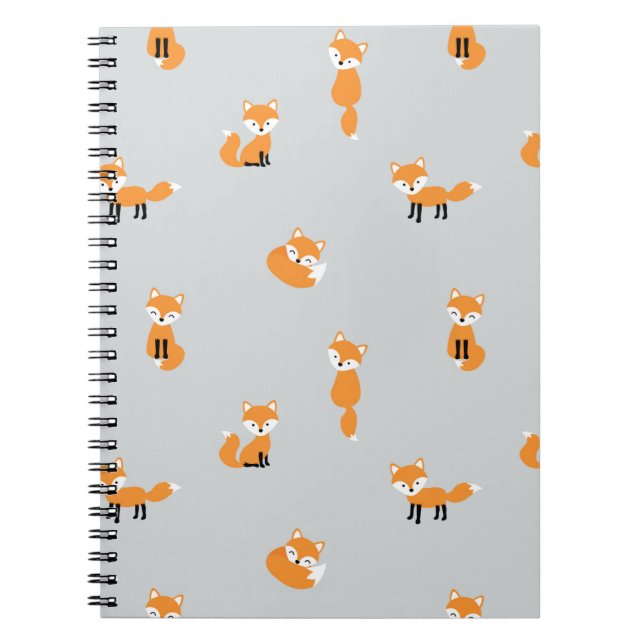 Cuaderno Patrón continuo de zorros (Frente)