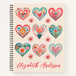 Cuaderno Patrón Corazón de San Valentín