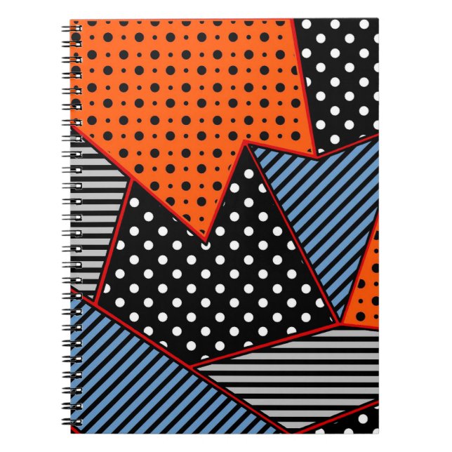 Cuaderno patrón creativo sin fisuras con composición geomét (Frente)