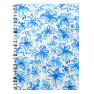 Cuaderno Patrón curtido de color floral de chintz