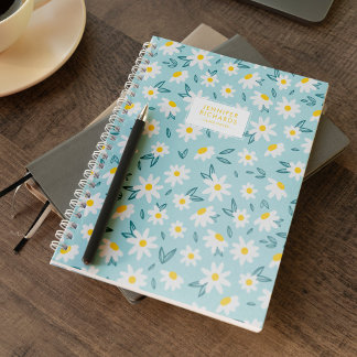 Cuaderno Patrón Daisies Dulce Personalizado