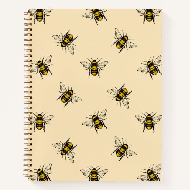 Cuaderno Patrón de abejas reina (Anverso)