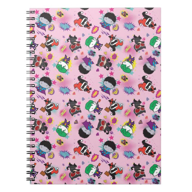 Cuaderno Patrón de acción de Chibi Super Villain (Frente)