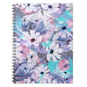Cuaderno Patrón de acuarela creativo y transparente de las