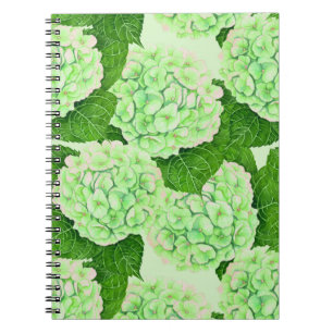 Cuaderno Patrón de acuarela de Hydrangea