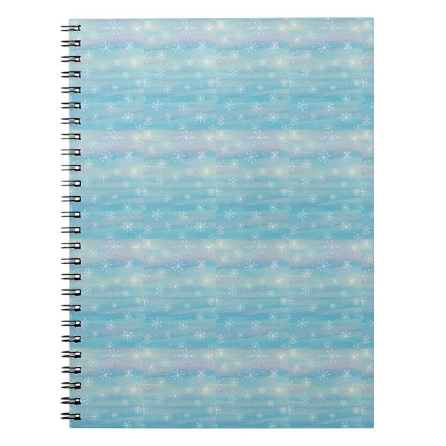 Cuaderno Patrón de acuarela de invierno (Frente)