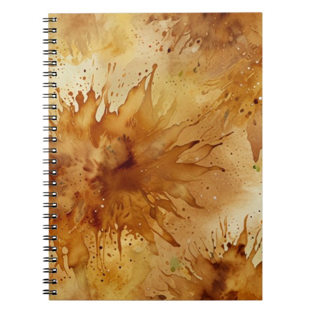 Cuaderno Patrón de acuarela elegante (Frente)