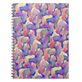 Cuaderno - Patrón de Acuarela Multicolor