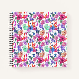 Cuaderno Patrón de acuarela tropical