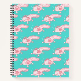 Cuaderno Patrón de Ajolote Rosa