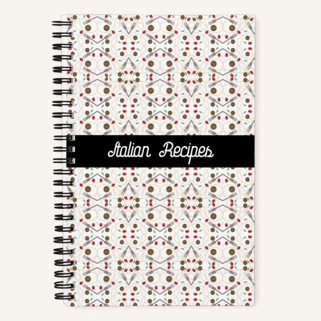 Cuaderno Patrón de Albóndigas de Espaguetis Genial (Anverso)