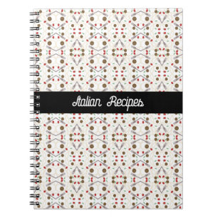 Cuaderno Patrón de albóndigas de espaguetis geniales