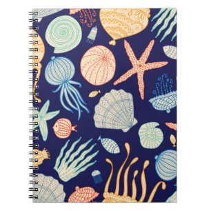 Cuaderno Patrón de algas de peces