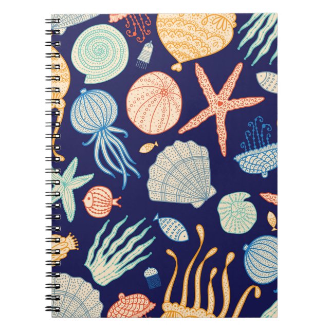 Cuaderno Patrón de algas de peces (Frente)