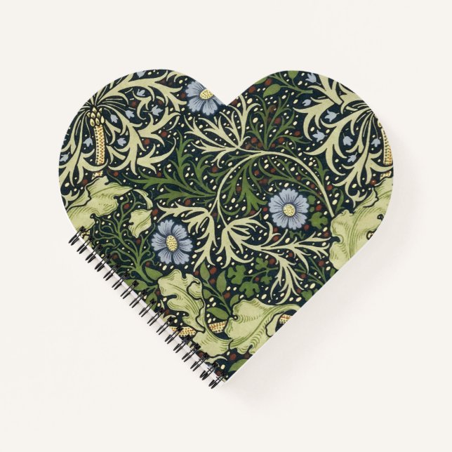 Cuaderno Patrón de algas marinas William Morris Arte de cos (Anverso)