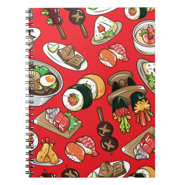 Cuaderno patrón de alimentos japonés sin fisuras (Frente)