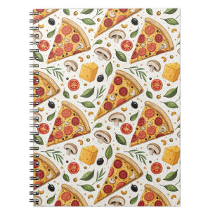 Cuaderno Patrón de Amante de Pizza de Pepperoni - Fiesta Di