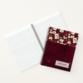 Cuaderno Patrón de amor banda superior