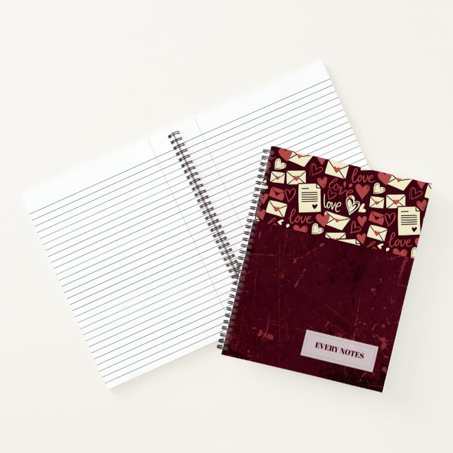 Cuaderno Patrón de amor banda superior (Interior)
