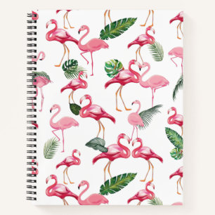 Cuaderno Patrón de amor de flamencos