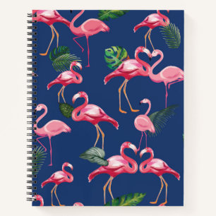 Cuaderno Patrón de amor de flamencos 2
