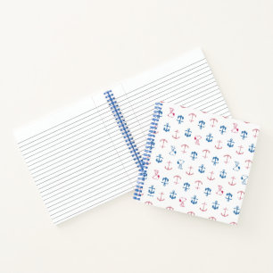 Cuaderno Patrón de anclaje náutico de Snoopy