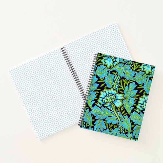 Cuaderno Patrón de anémona de William Morris (Interior)