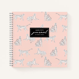 Cuaderno Patrón de animales de leopardo elegante