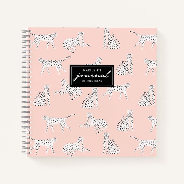 Cuaderno Patrón de animales de leopardo elegante (Anverso)