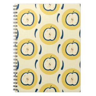 Cuaderno Patrón de Apple de época: tapiz clásico