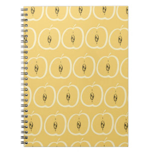 Cuaderno Patrón de Apple Vintage: Diseño de fondo de escrit