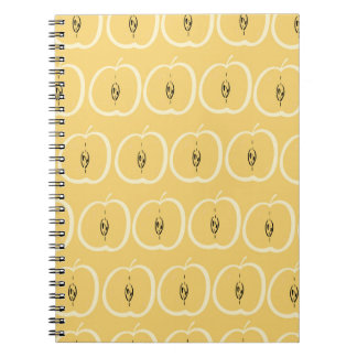 Cuaderno Patrón de Apple Vintage: Diseño de fondo de escrit