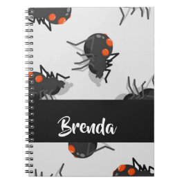 Cuaderno Patrón de araña de viuda negra
