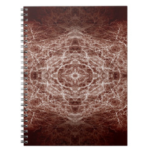 Cuaderno Patrón de árbol de imágenes reflejado