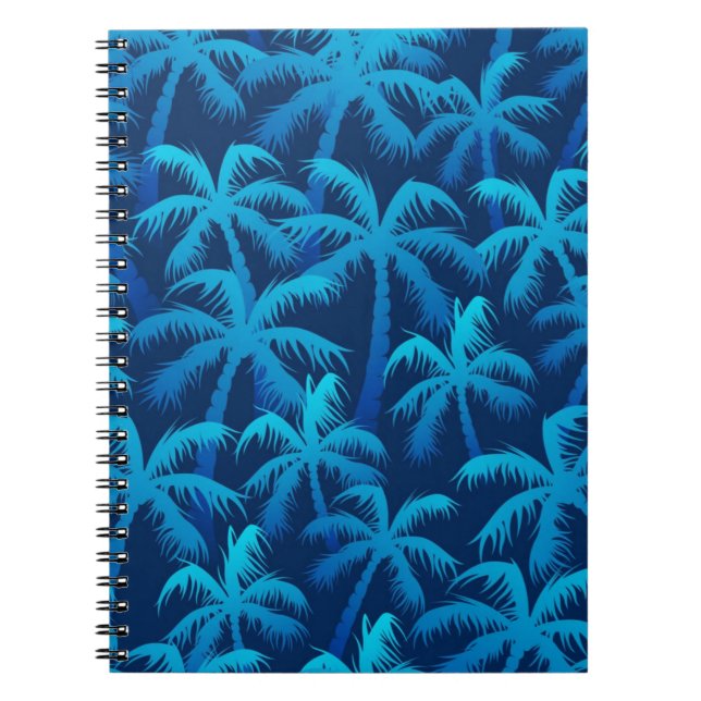 Cuaderno Patrón de árbol de palma (Frente)