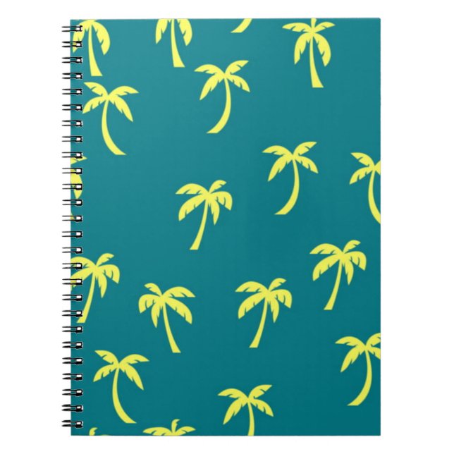 Cuaderno Patrón de árbol de palma (Frente)