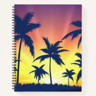 Cuaderno Patrón de árbol de palma